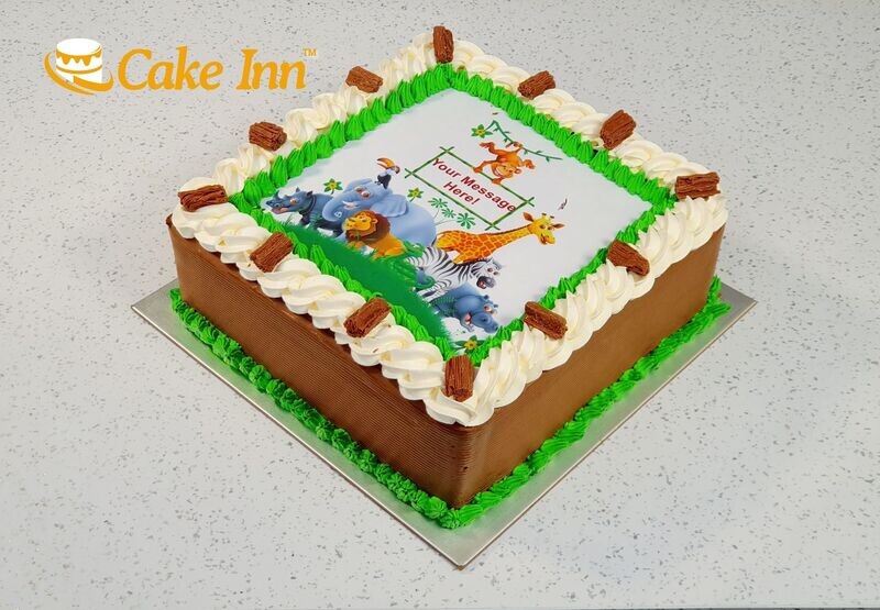 Safari Theme Birthday Cake