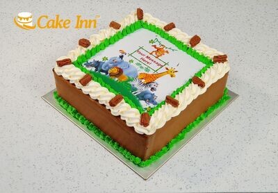 Safari Theme Birthday Cake