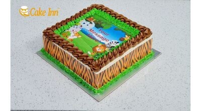 Chocolate Safari Theme Cake