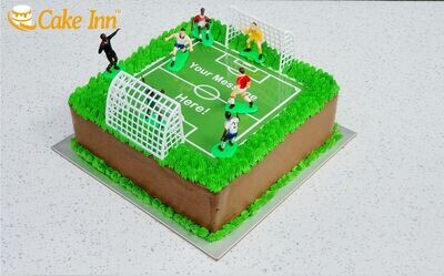 Football Pitch Birthday Cake