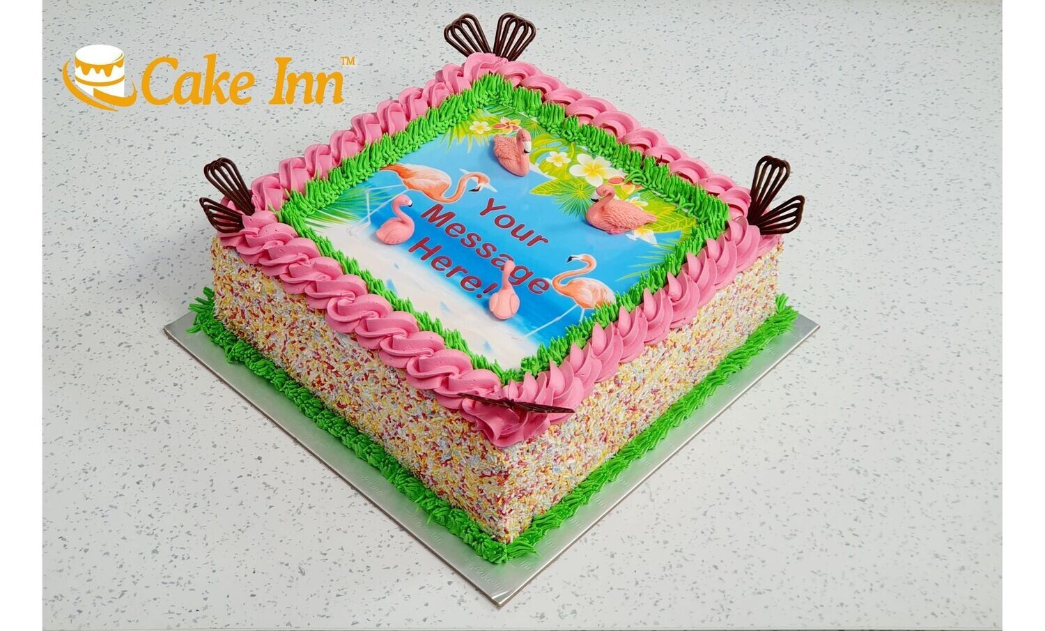 Flamingo Birthday Cake