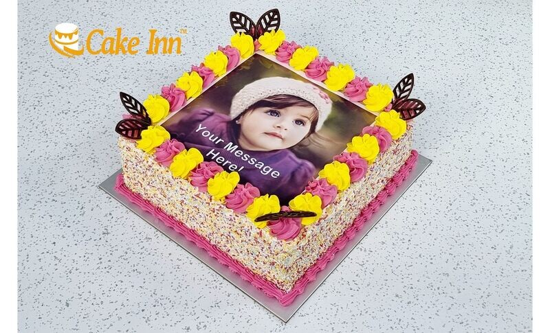 Kinder Surprise Egg With Sprinkles On Side Photo Birthday Cake P447