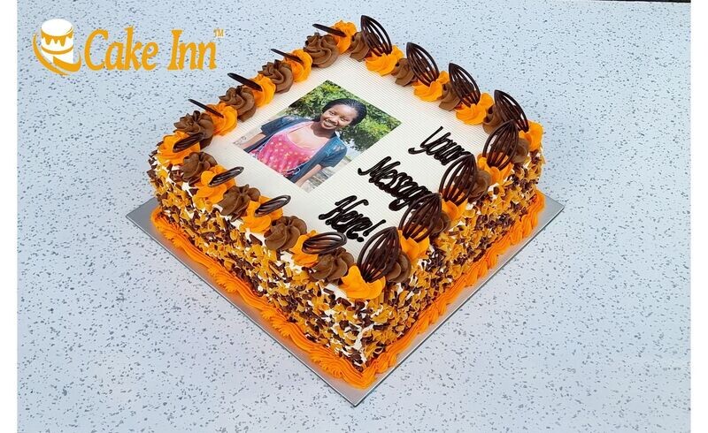 Chocolate Orange Photo Cake
