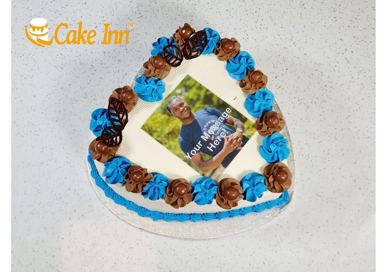 Heart Photo Cake