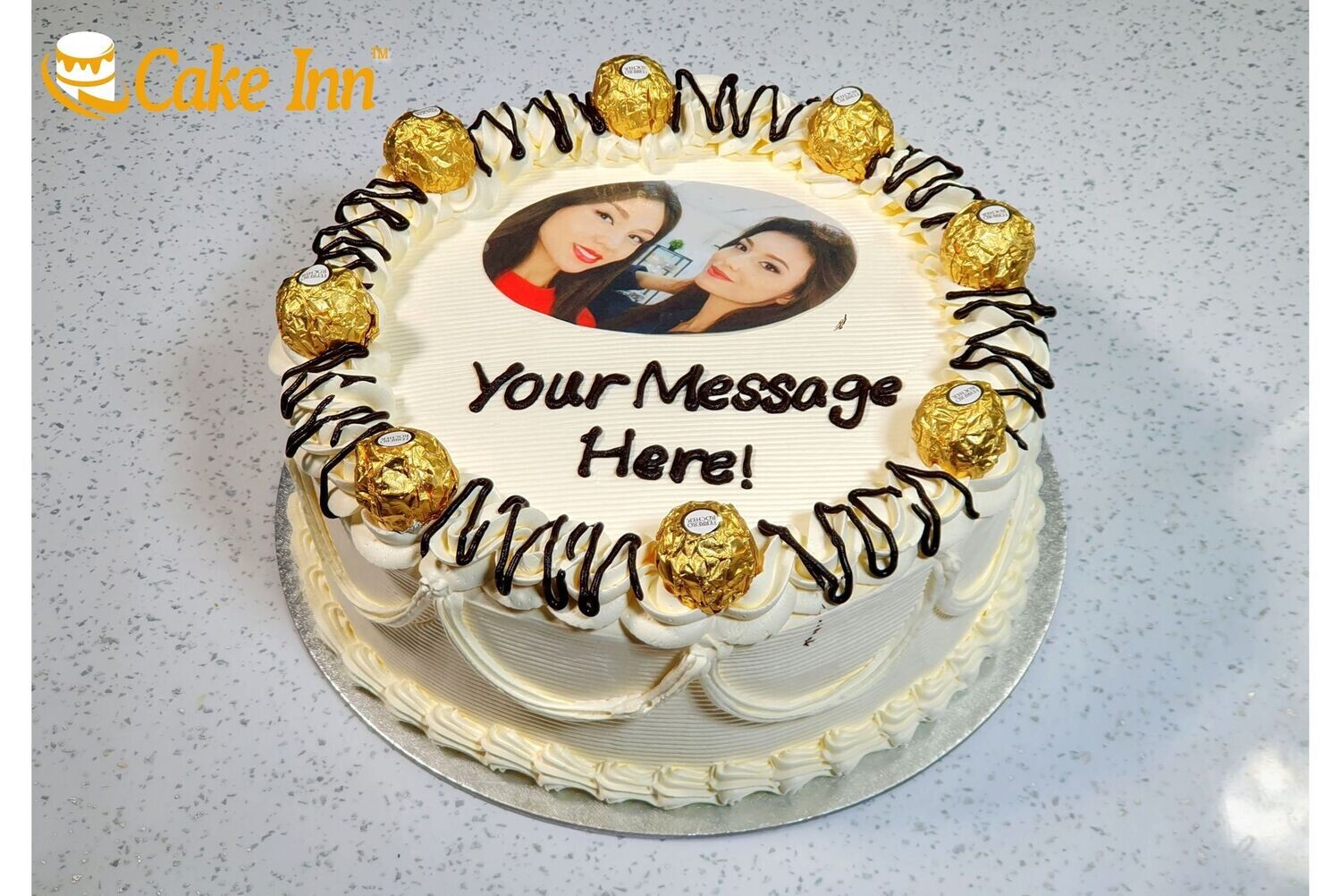 Luxury Ferrero  Photo Cake
