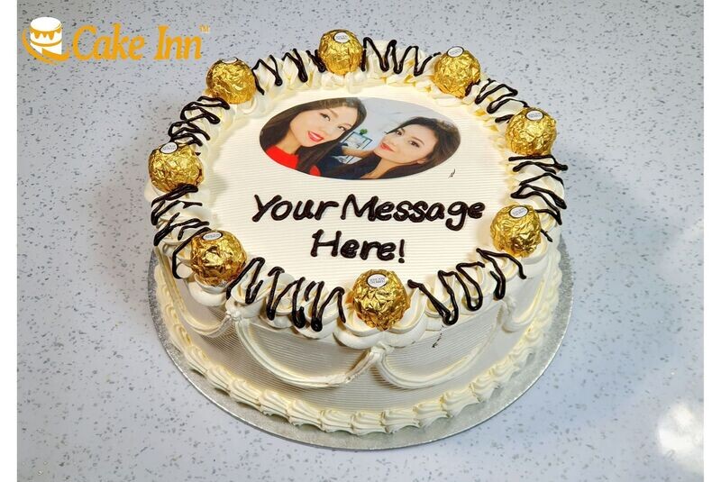 Luxury Ferrero  Photo Cake