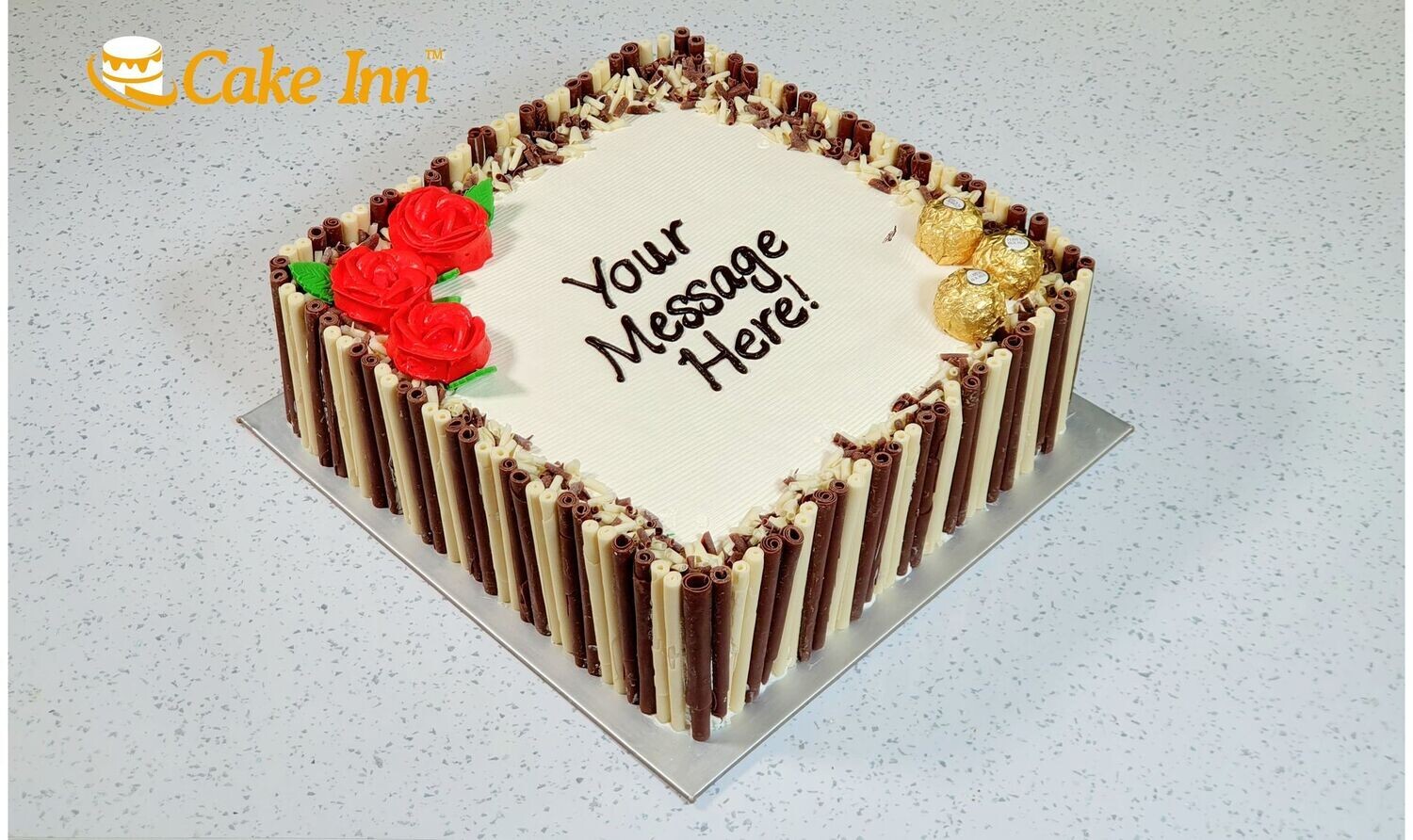 Flowers & Cigarillos Birthday Cake
