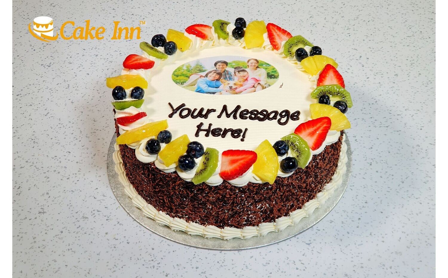Full Fruit Picture Birthday Cake P487
