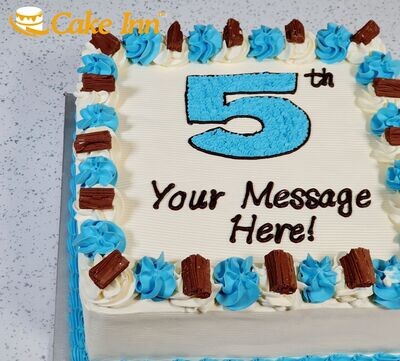 Chocolate Flakes Number Birthday Cake N530