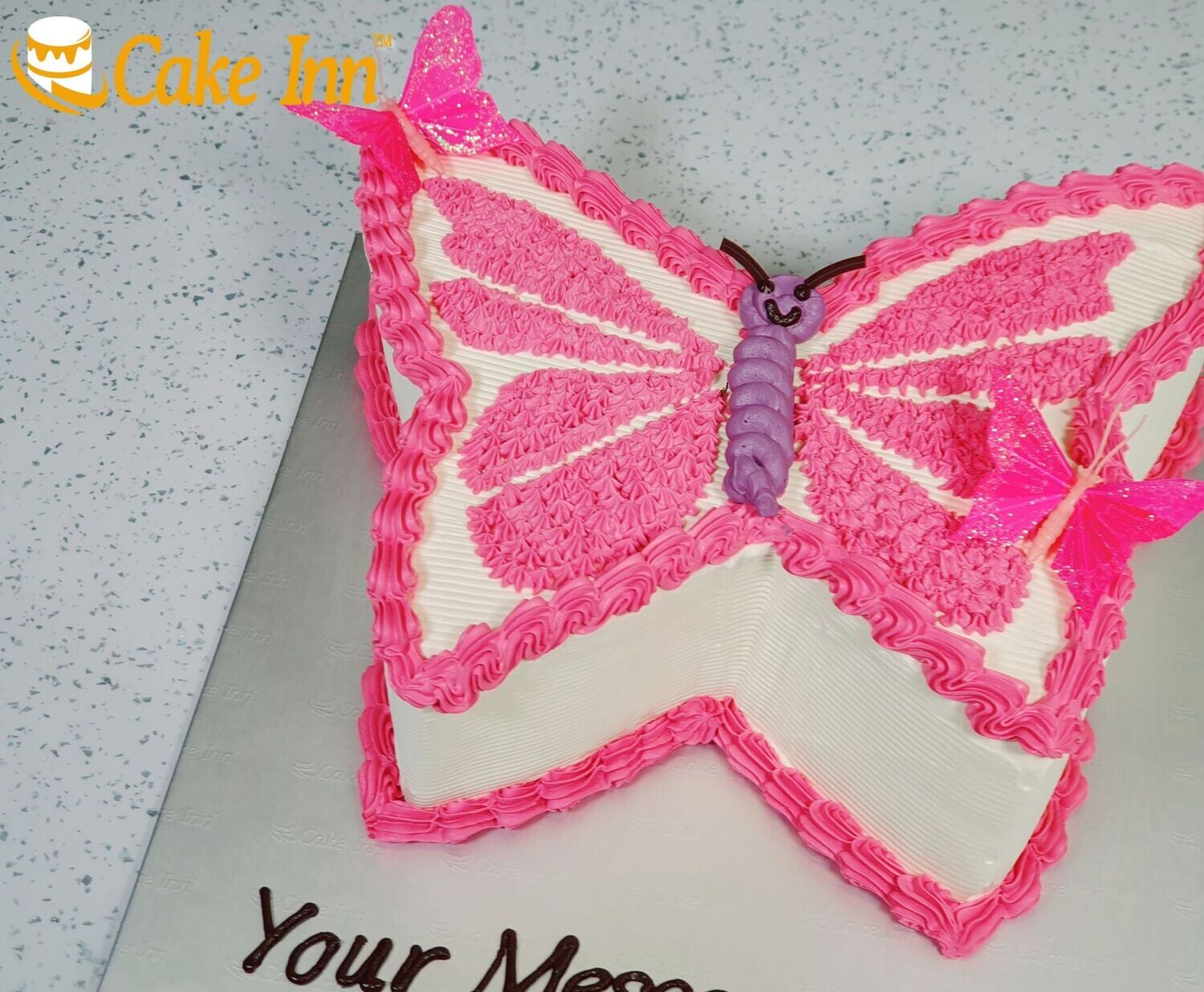 Stunning Pink Butterfly Cake