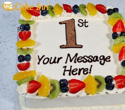 Full Fruit Birthday Number Cake N512