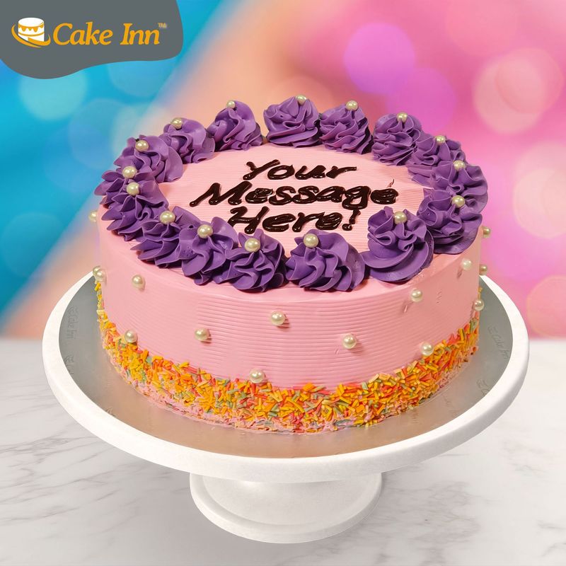 Pink Princess Sprinkle Cake