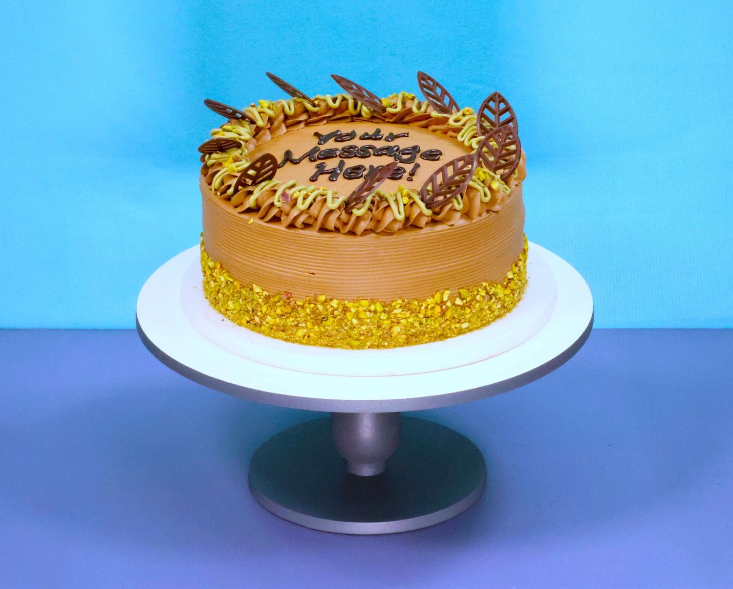 Dubai Kunafa Chocolate Cake