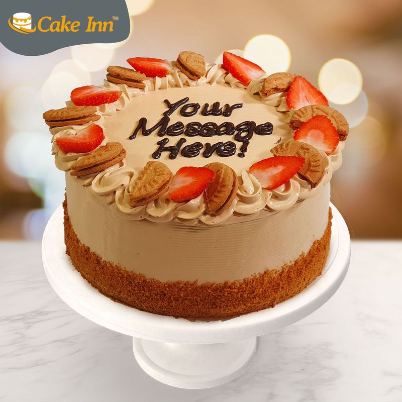 Strawberry Bliss Biscoff Cake