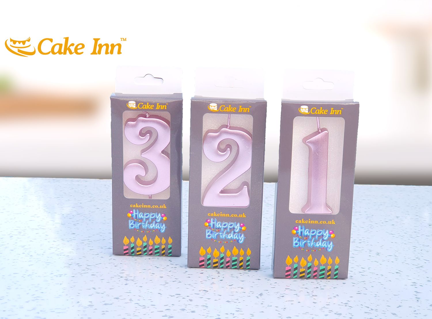 Pink Number Candle