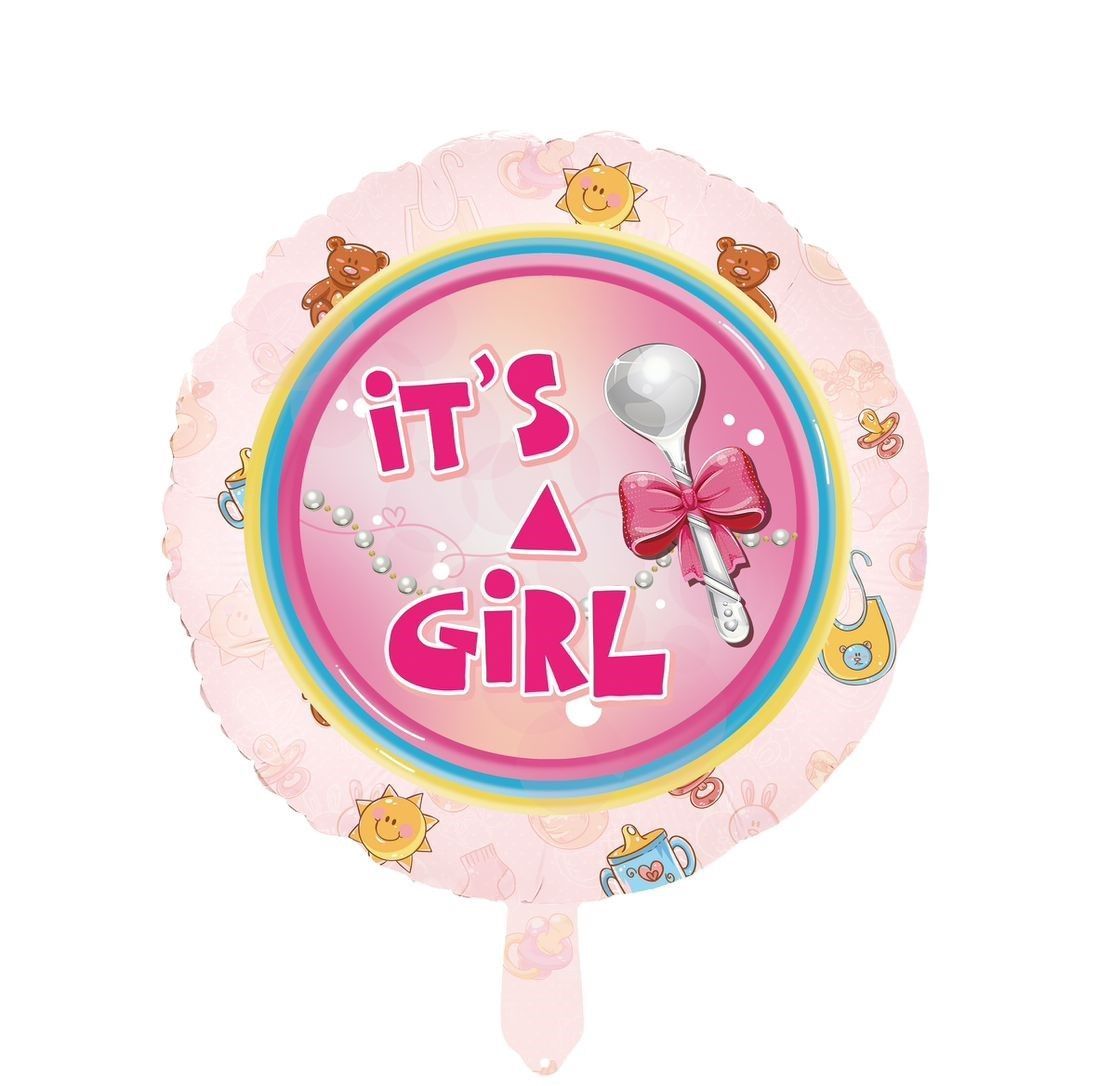 It’s A Girl 18″Foil Balloon Including Helium & Weight