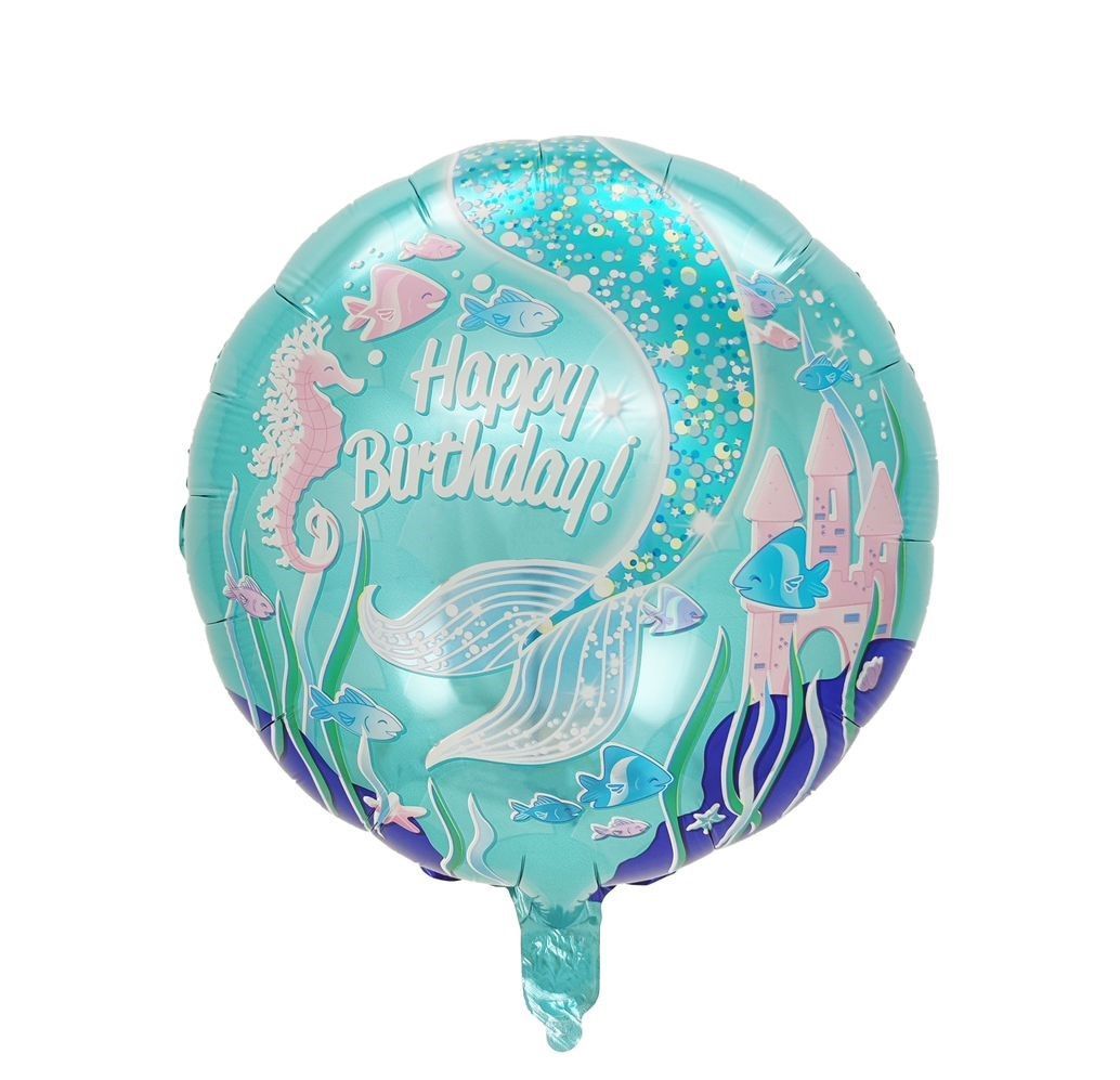 Mermaid 18″Foil Balloon Including Helium & Weight