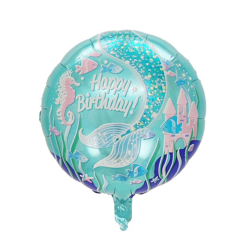 Mermaid 18″Foil Balloon Including Helium & Weight