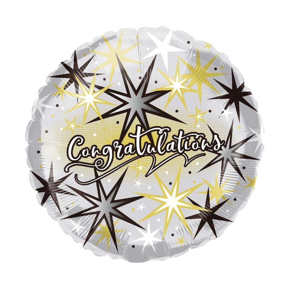 Congratulation 18″Foil Balloon Including Helium & Weight