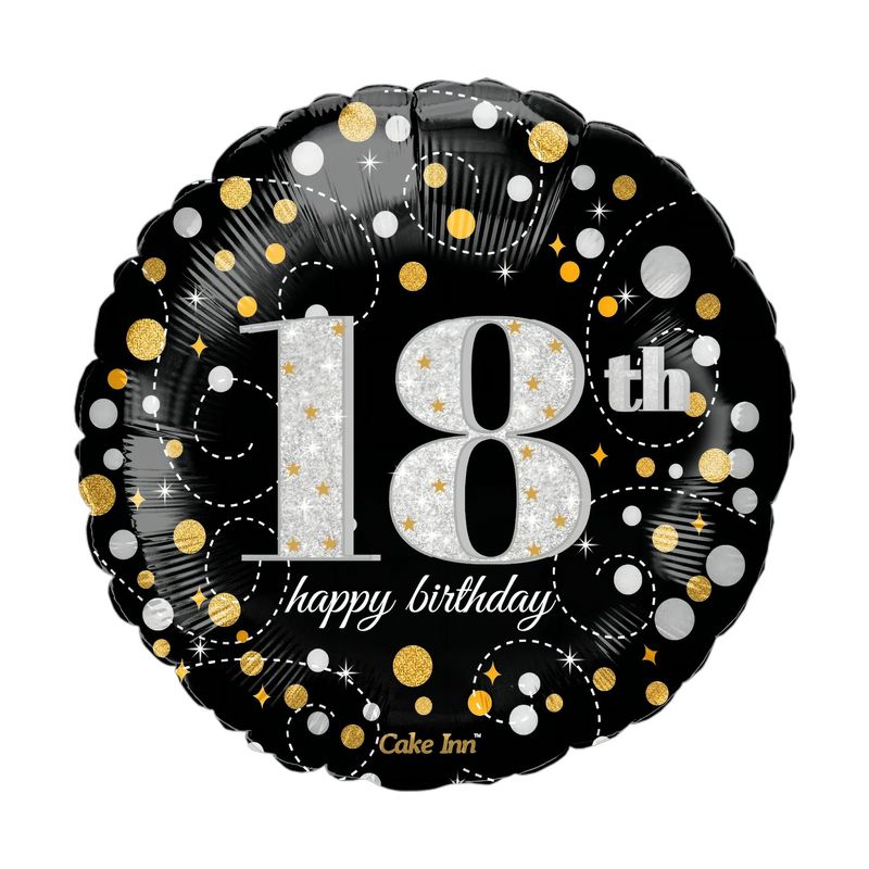 Happy 18th Birthday 18″Foil Balloon Including Helium & Weight
