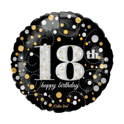 Happy 18th Birthday 18″Foil Balloon Including Helium & Weight