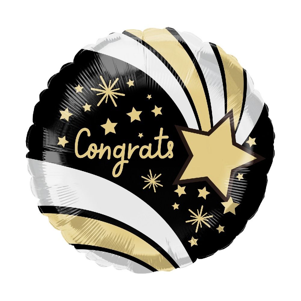 Congratulations 18″Foil Balloon Including Helium & Weight