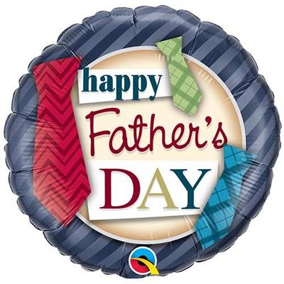 Happy Fathers Day 18″Foil Balloon Including Helium & Weight