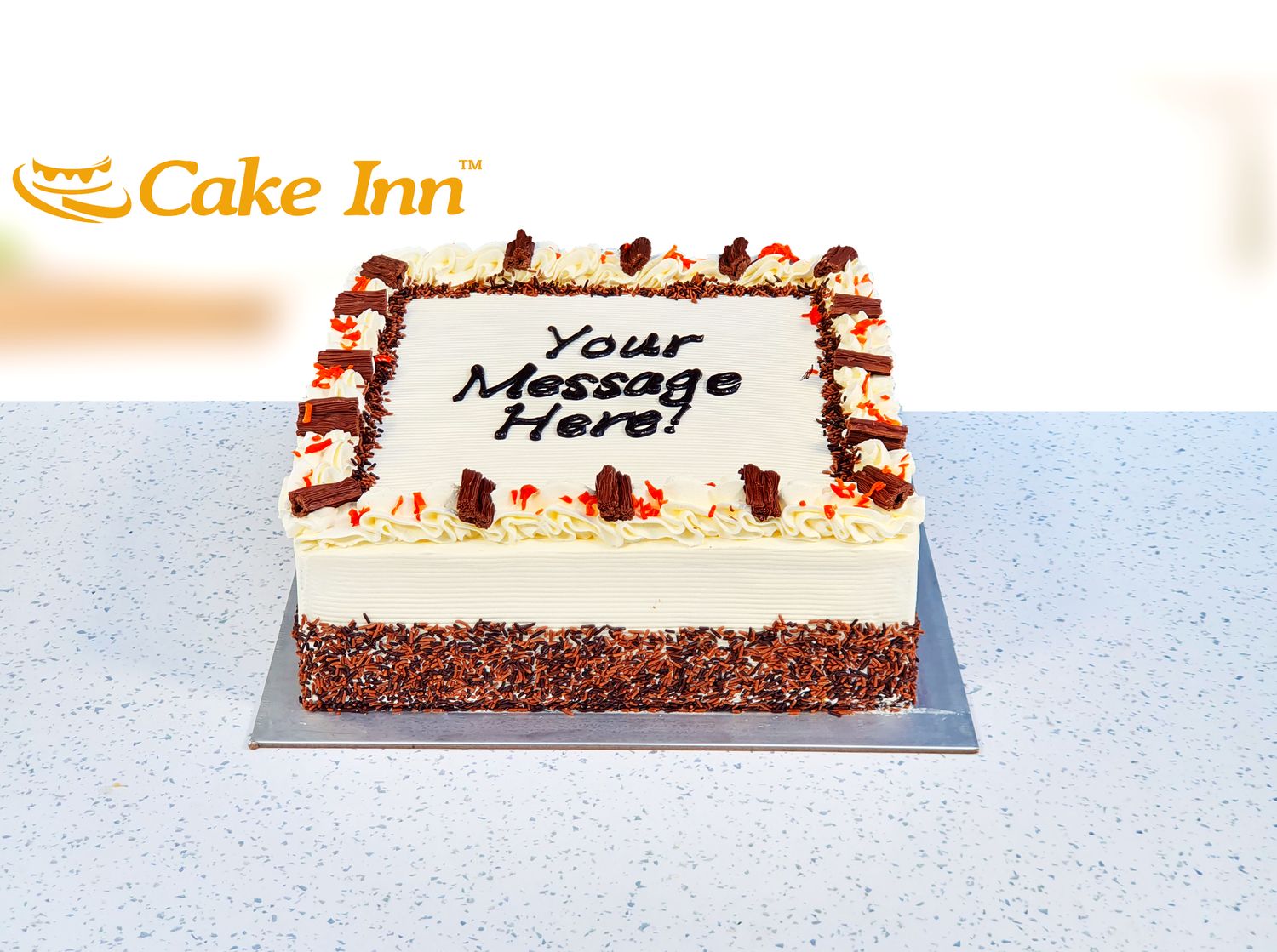 Chocolate Flake Carrot Cake