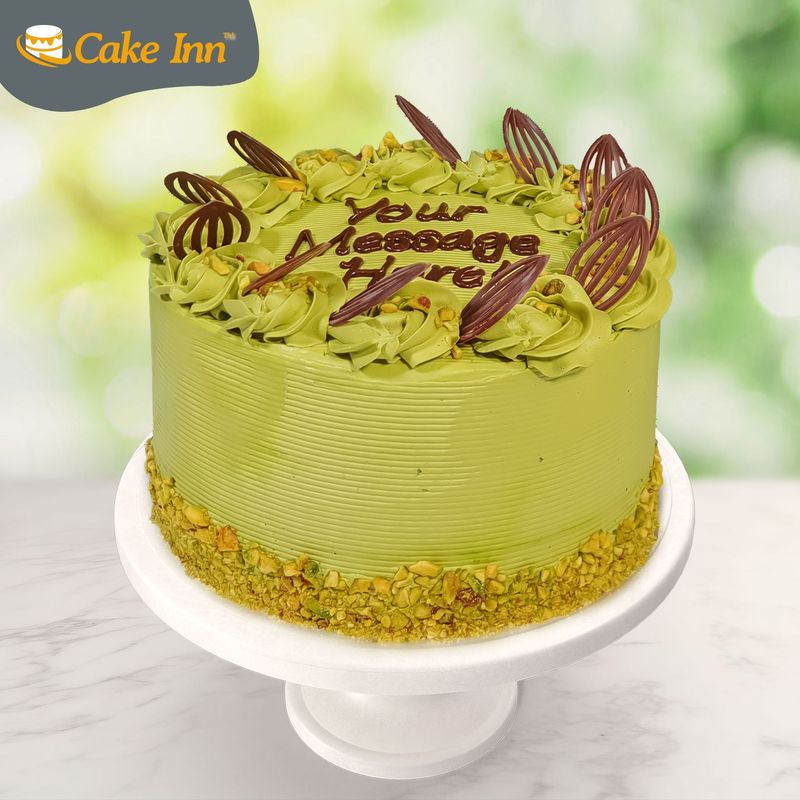 Chocolate Leafe Pistachio Cake