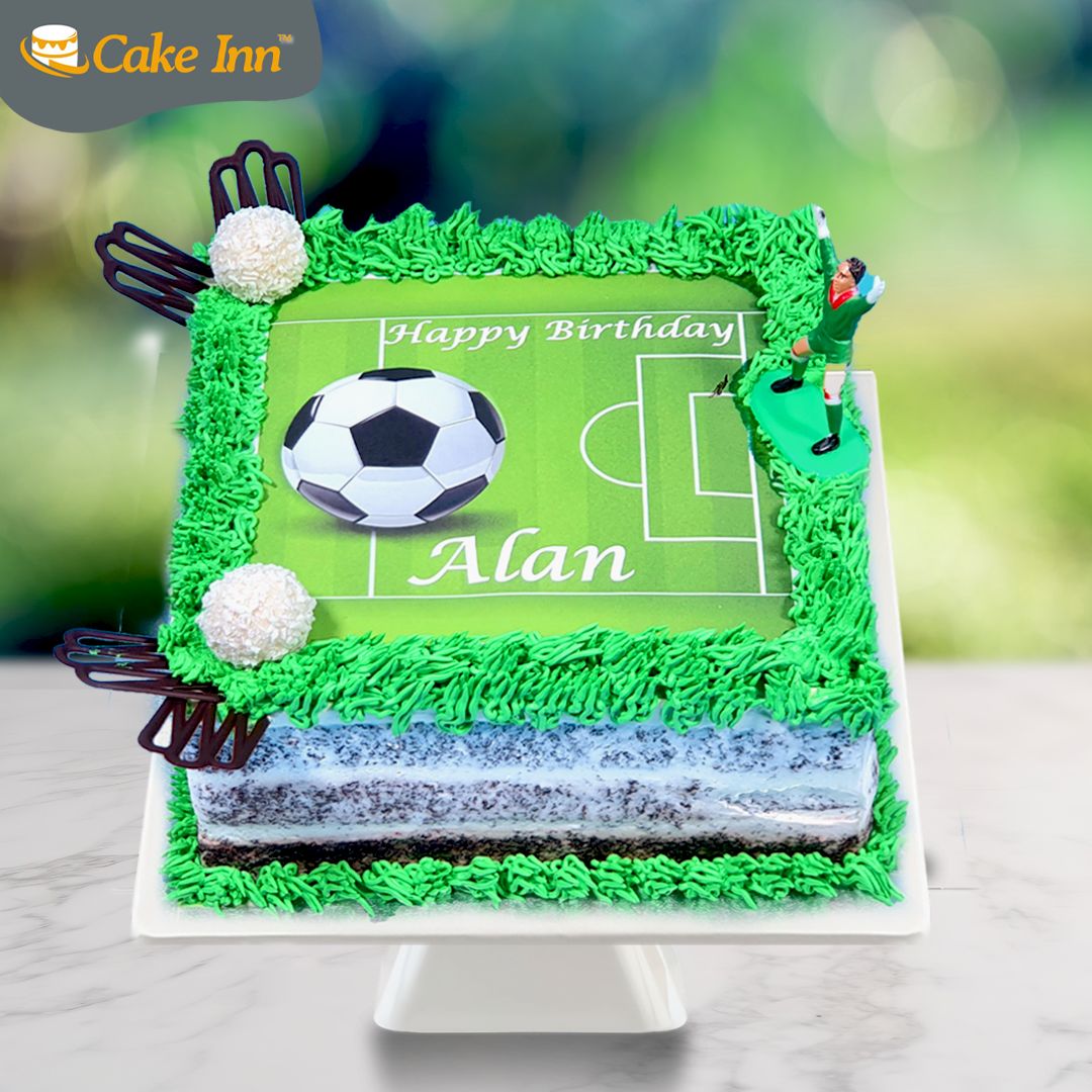 Naked Football Theme Cake