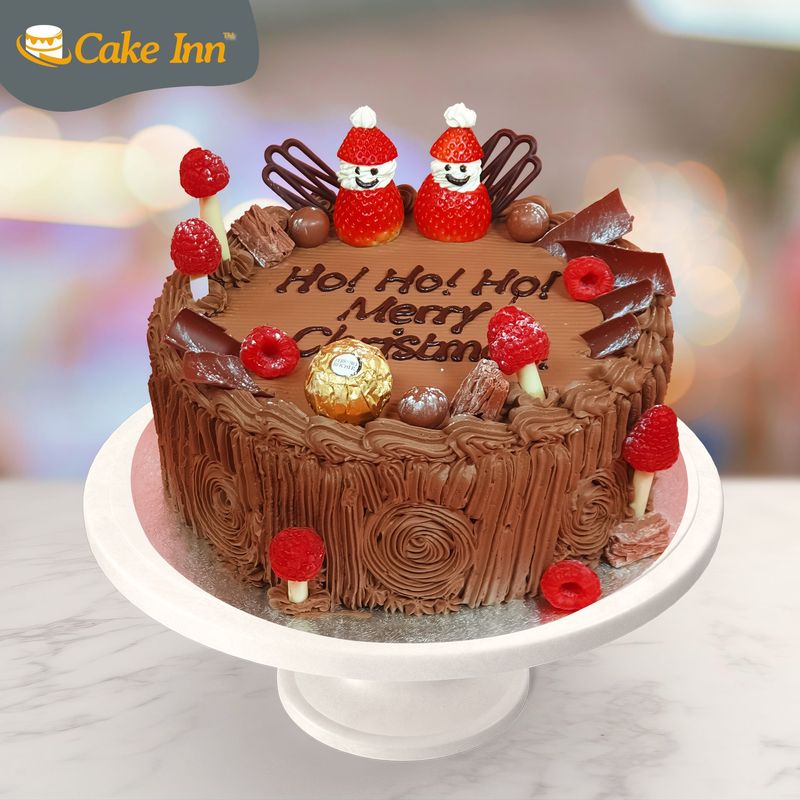 Deluxe Christmas Yule Cake R162 Deluxe Christmas Yule Cake R162