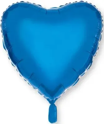 Blue 18"Foil Balloon Including Helium & Weight