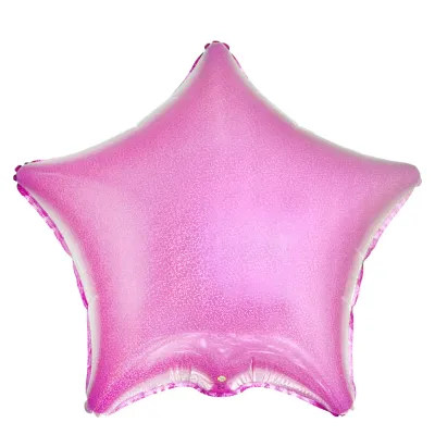 Pink Star 18"Foil Balloon Including Helium & Weight