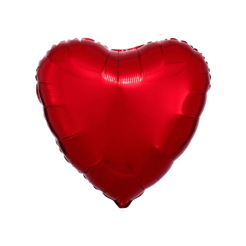 Red Heart 18"Foil Balloon Including Helium & Weight