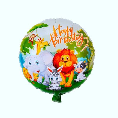 Jungle Animals 18"Foil Balloon Including Helium & Weight