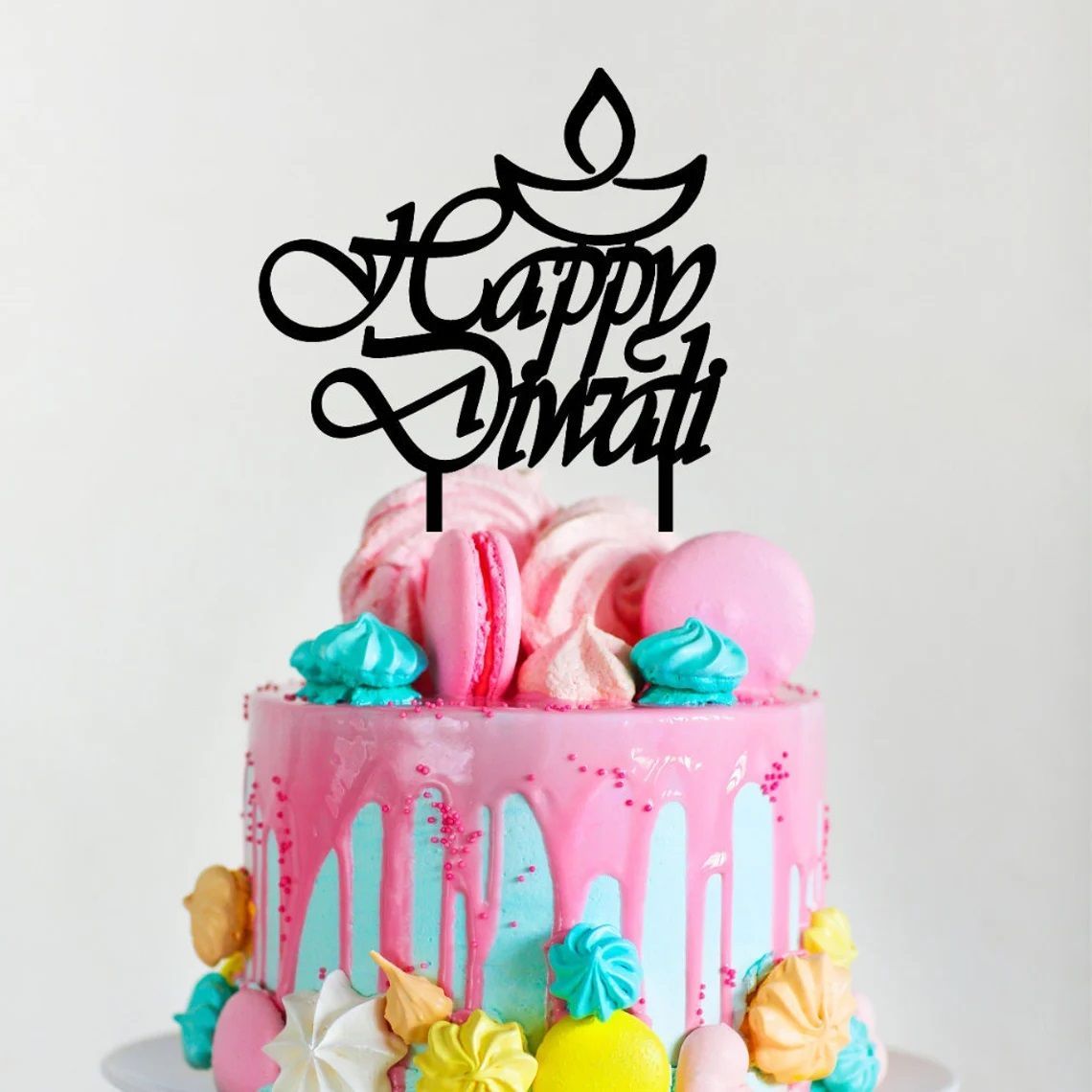 Happy Diwali Cake Topper