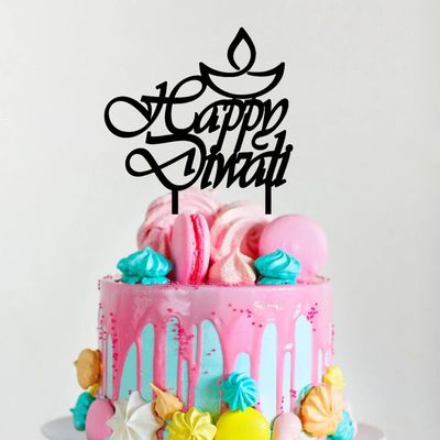 Happy Diwali Cake Topper
