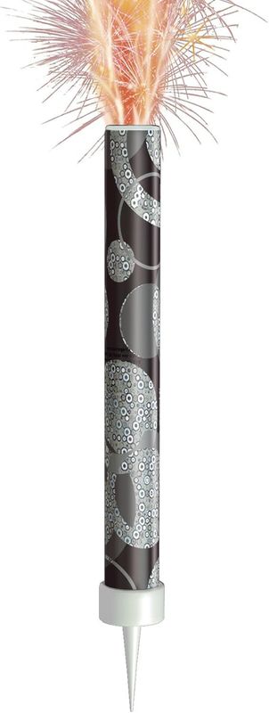 Black Ice Fountain Candle Single