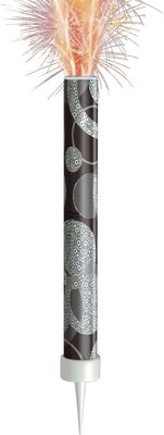 Black Ice Fountain Candle Single