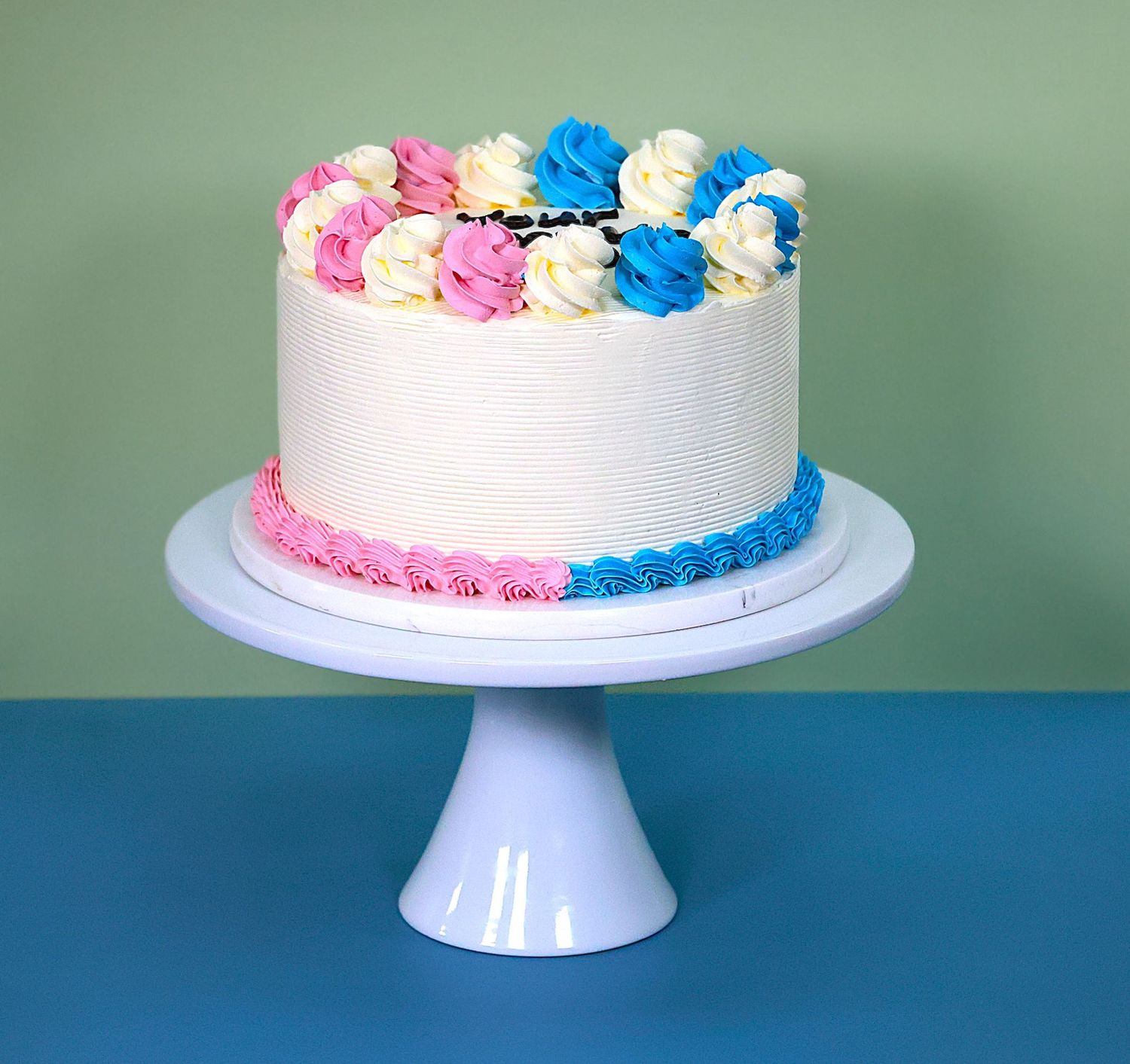 Gender Reveal Baby Shower Cake