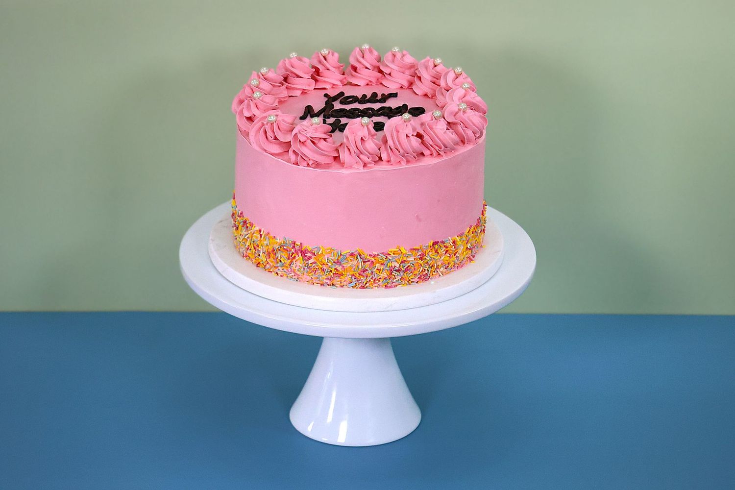 Classic Flowers Birthday Cake