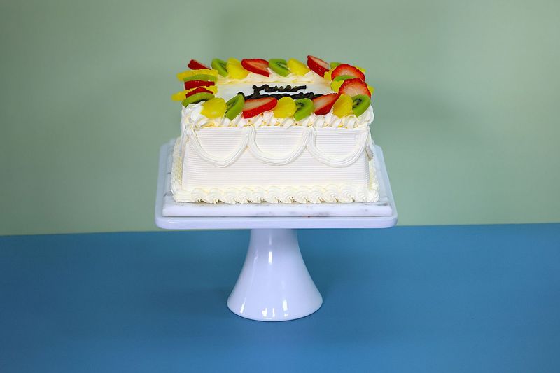 Fresh Fruit Birthday Cake