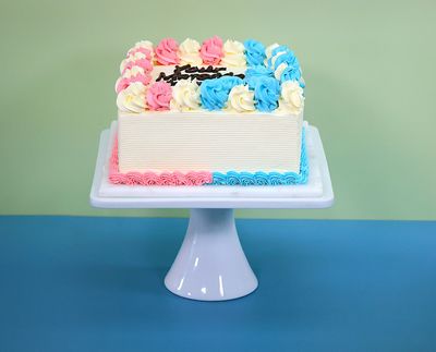 Classic Gender Reveal Baby Shower Cake 234