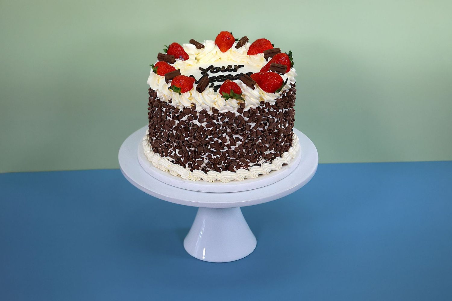 Strawberry & flake Birthday Cake