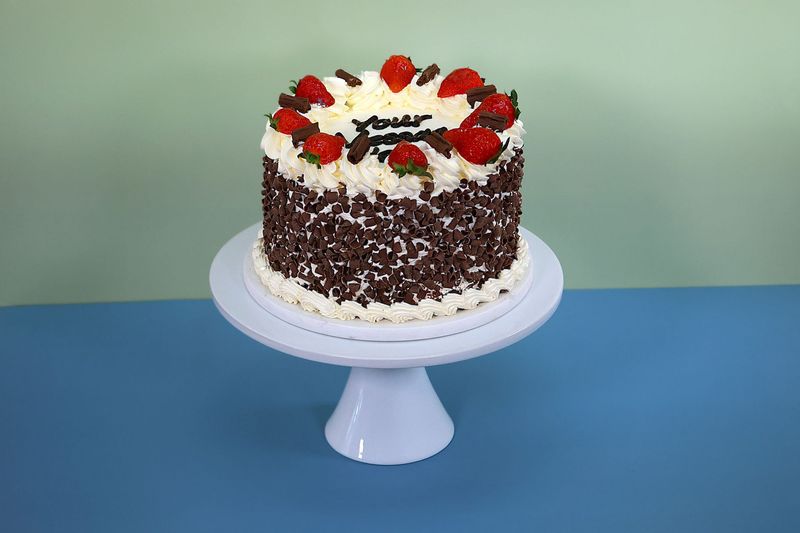 Strawberry & flake Birthday Cake