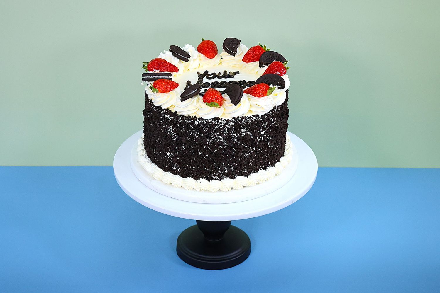 Oreo & Strawberry Toppings Birthday Cake