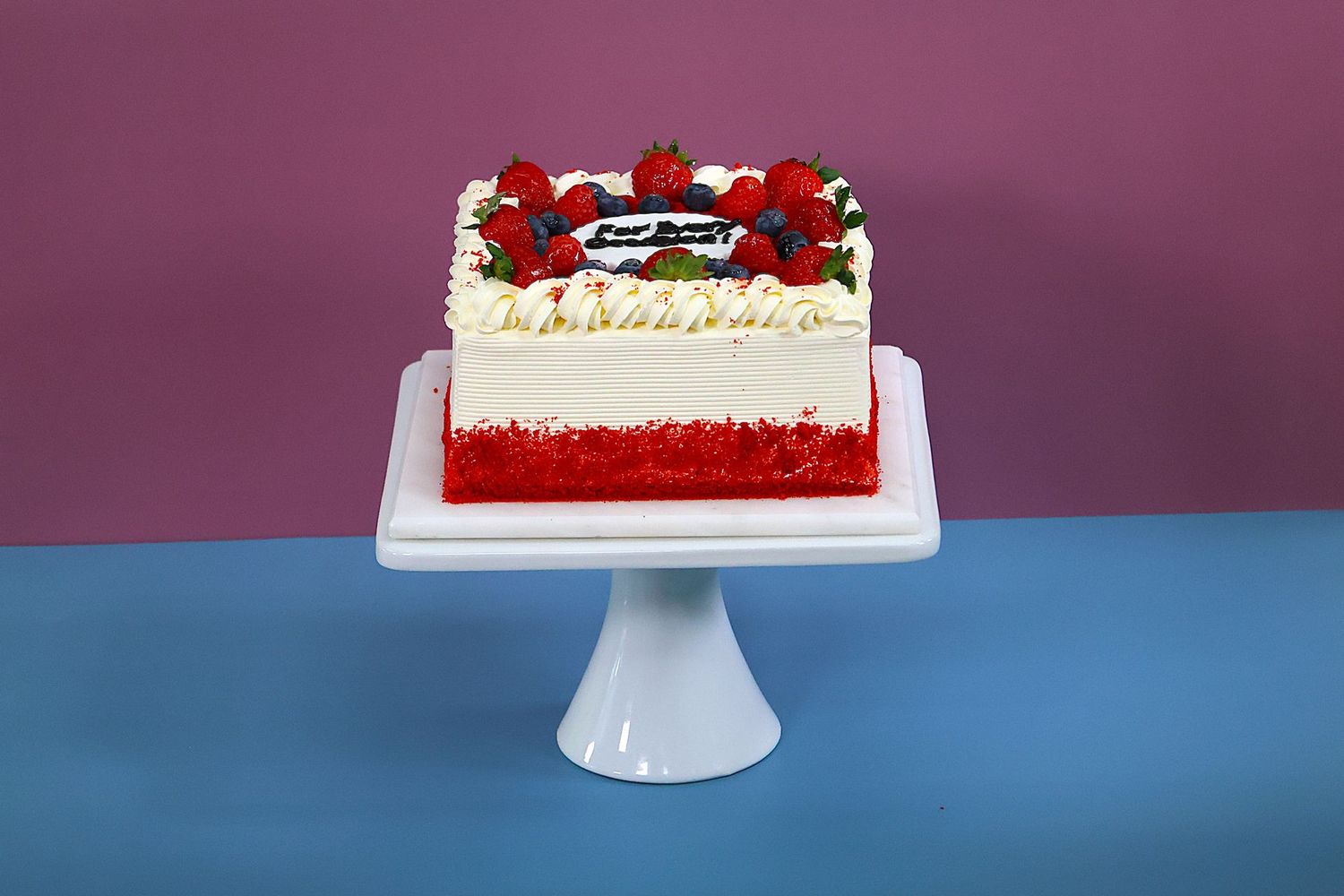 Full Berries With Crumbs  On Side & Top Raksha Bandhan Red velvet Cake