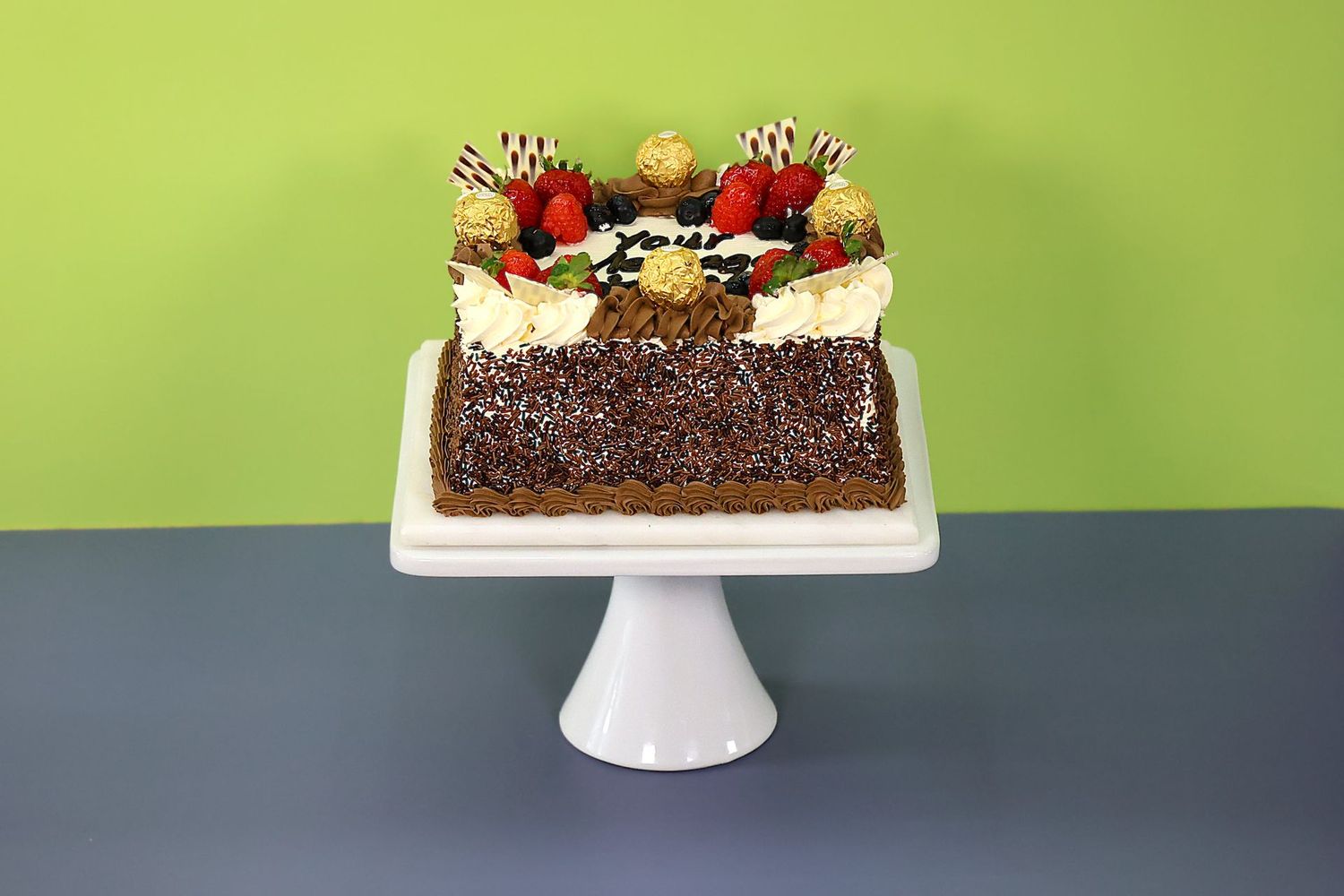 Luxury Ferrero & Mix Berries Birthday Cake S267