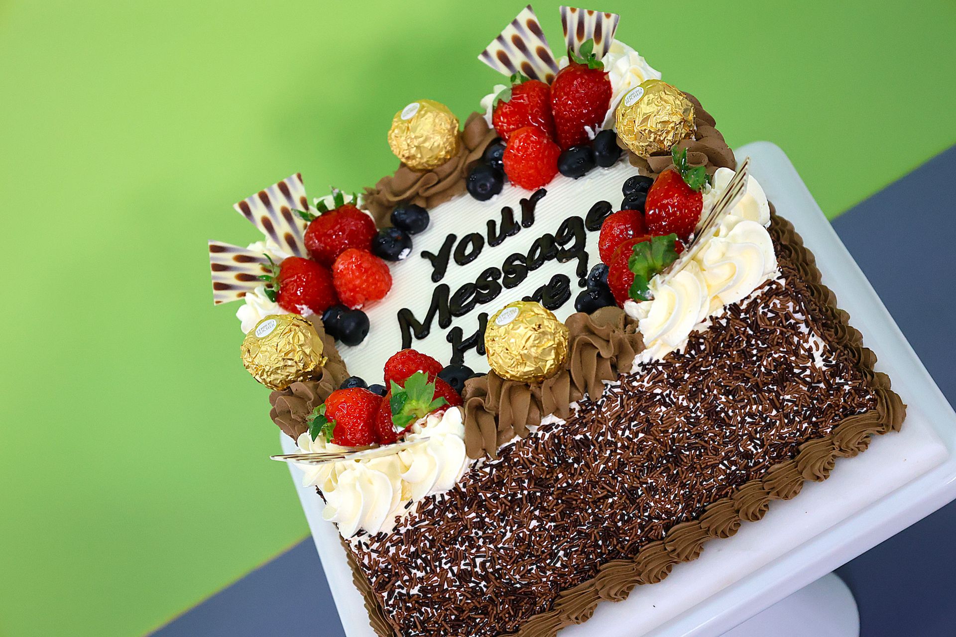 Luxury Ferrero & Mix Berries Birthday Cake S267