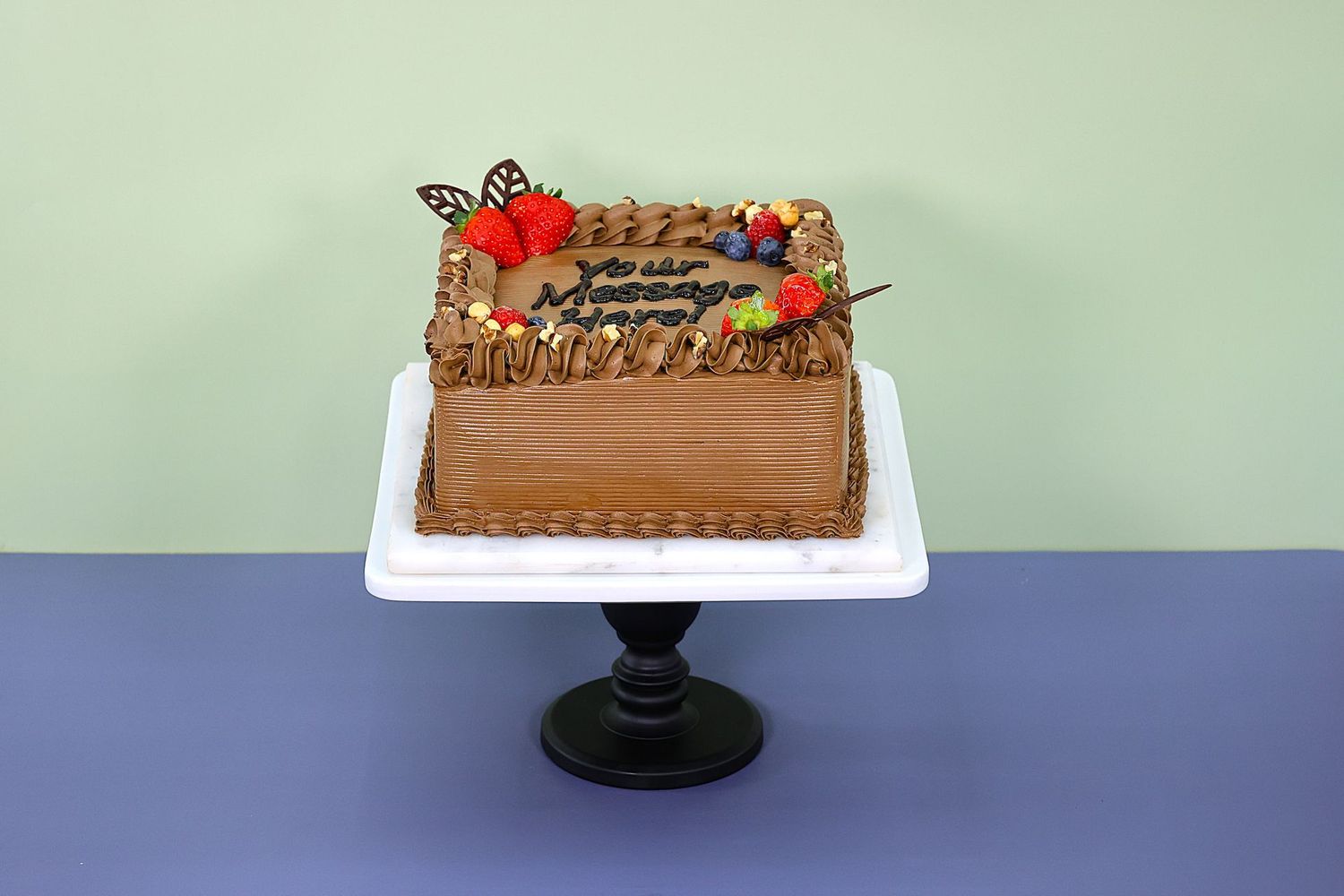 Hazelnut Cream & Berries Toppings Cake